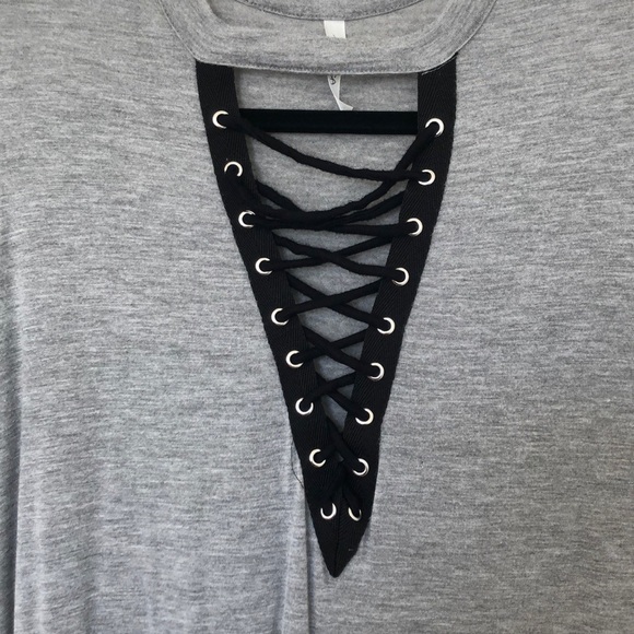 Gray TShirt Dress - Picture 2 of 2